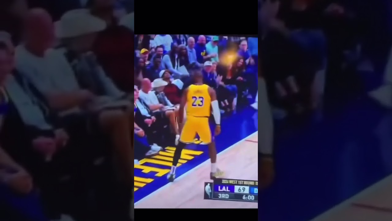 LeBron Makes A Fan Flinch After Mocking Him 