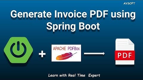 Spring boot | Generate Invoice PDF | Java