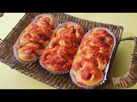 টেস্টি ট্রিট স্টাইলে সসেজ পিজ্জা ডিলাইট | korean pizza delight | Tasty treat style sausage pizza