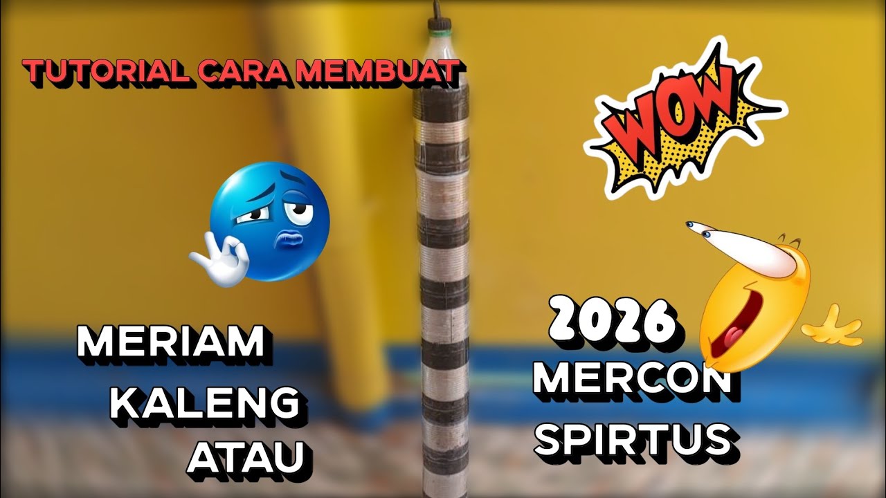 Tutorial cara membuat mainan meriam kaleng atau mercon sepirtus terbaru ...