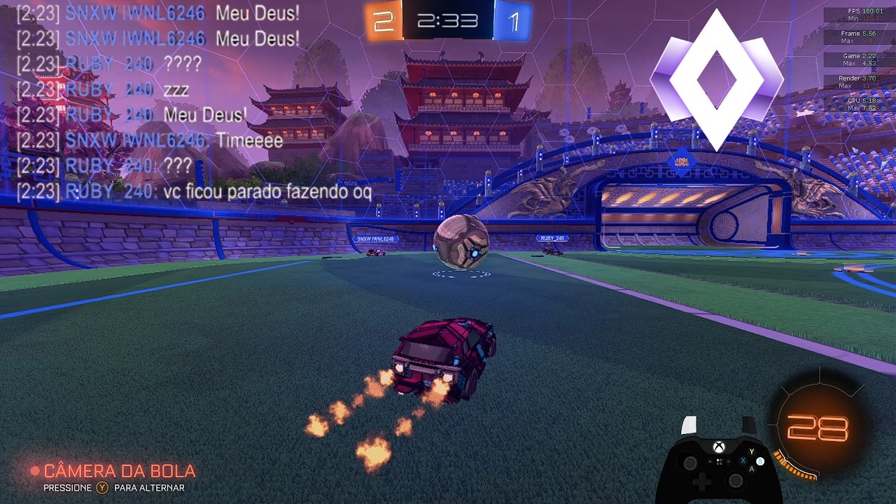 Rocket League Gameplay 2v2 Champion I ( não muito calmo )