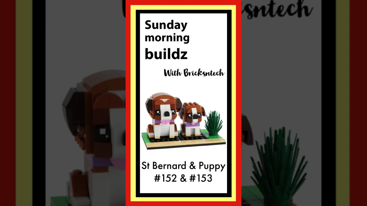 Lego Sunday Morning Buildz Brickheadz Pets 152/153 