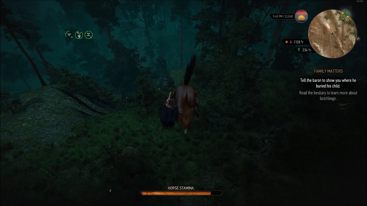 The Witcher 3: Roach running on 2 legs