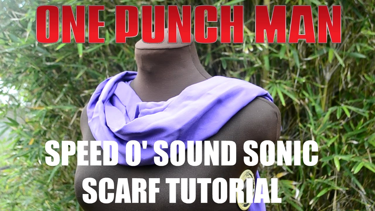 DIY Speed o' Sound Sonic Cosplay: Scarf Tutorial