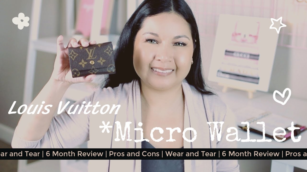 micro wallet monogram