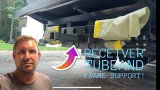 Fabricating a frame extension and trailer hitch on my loadstar camper
