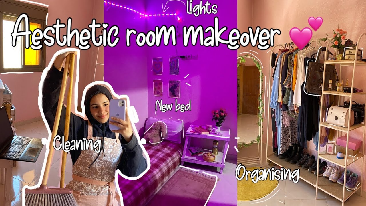 New room makeover inspired by Pinterest 💕غرفتي الجديدة في منزلي الجديد😍سيقت البيت + حوايج جداد