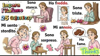 Italian Vocabulary A1-A2 | Feelings and Emotions | Italian for Beginners