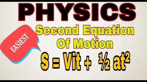 2nd Equation of Motion in Hindi - Urdu | Equation of Motion Physics.