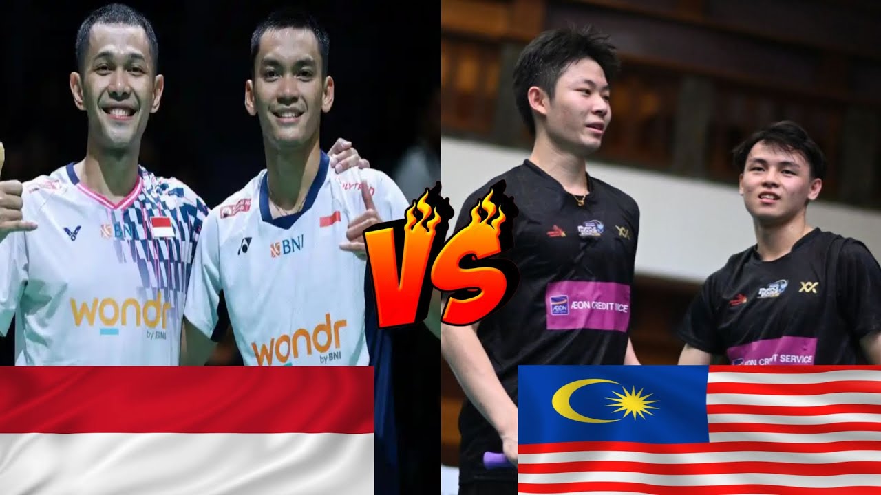 🔥🔥🔥(MD)~Alfian/FIKRI (INA) Lau Yi Sheng/Lim Tze Jian (MAS)~Badminton