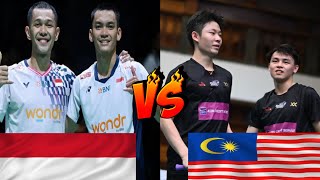 🔥🔥🔥(MD)~Alfian/FIKRI (INA) Lau Yi Sheng/Lim Tze Jian (MAS)~Badminton