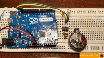 Arduino RTC DS1307 reloj de tiempo real