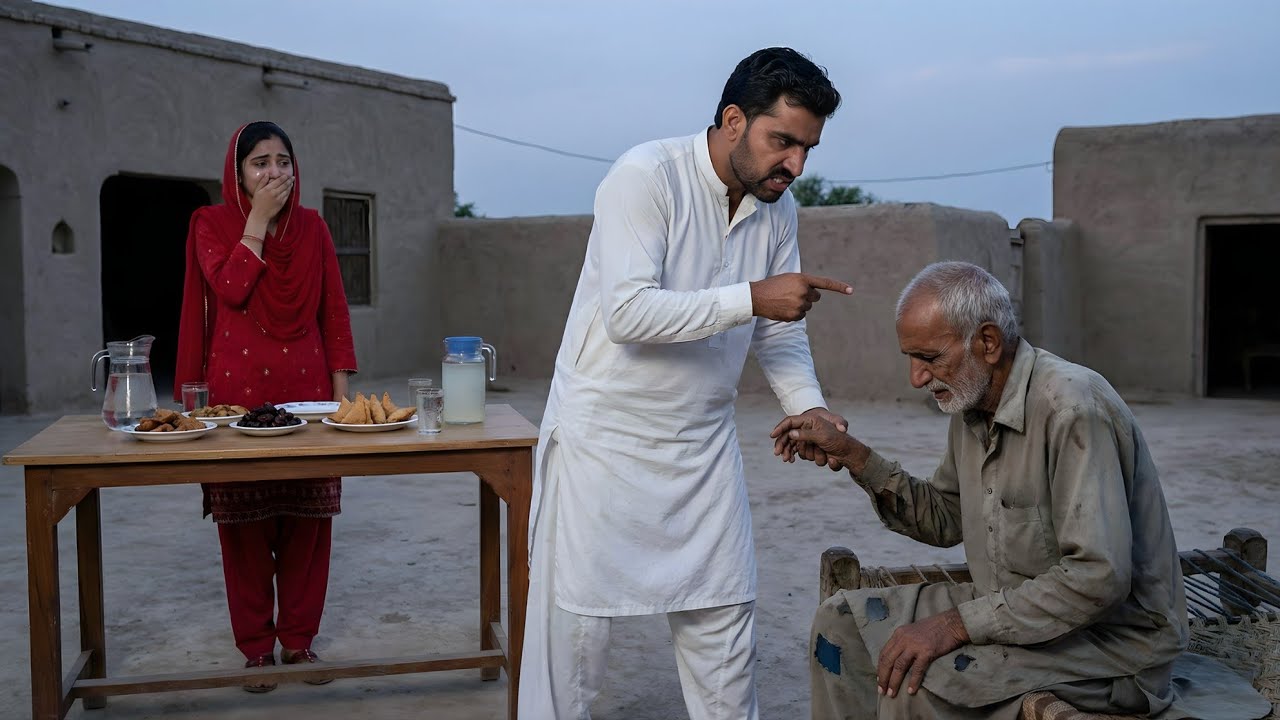 Mah-e-Ramzan mein iftari ke waqt mere shohar apne baap ko bhooka kamray mein band kar detay ||