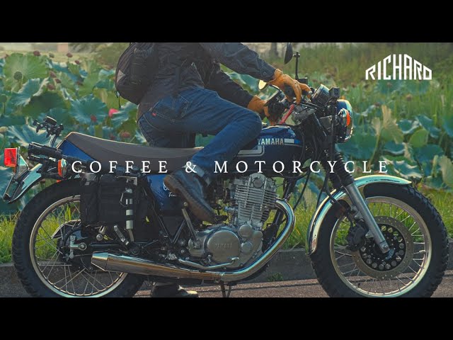 YAMAHA SR400] A refreshing August morning enjoying a motorcycle