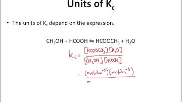 Equilibrium constant Kc for homogeneous systems (AQA A level Chemistry)