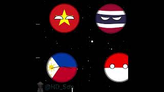 Top 4 countries in ASEAN (in my opinion) #capcut #countryballs #viral #vietnam #thailand #edit