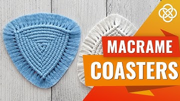 DIY Macrame Coaster | Triangle Macrame Coaster | Macrame Coaster Tutorial
