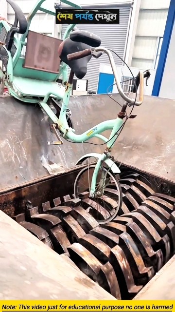 Dad is sending our old auto-rickshaw to the scrap machine #shorts # ...