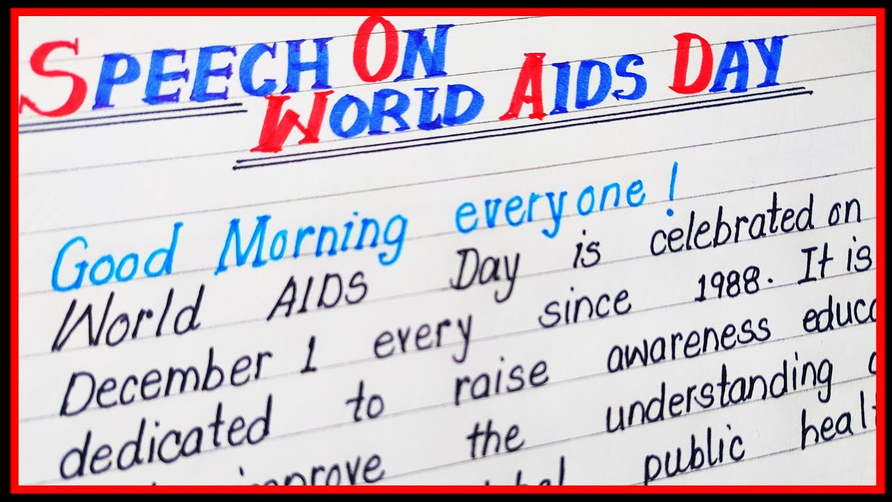 speech on aids awareness