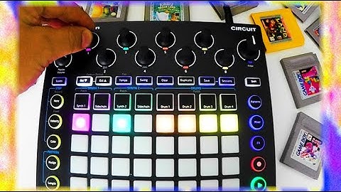 Novation Circuit - Chiptune Rave - Gameboy + NES inspired sounds - Hardware Jams - Video Game Music