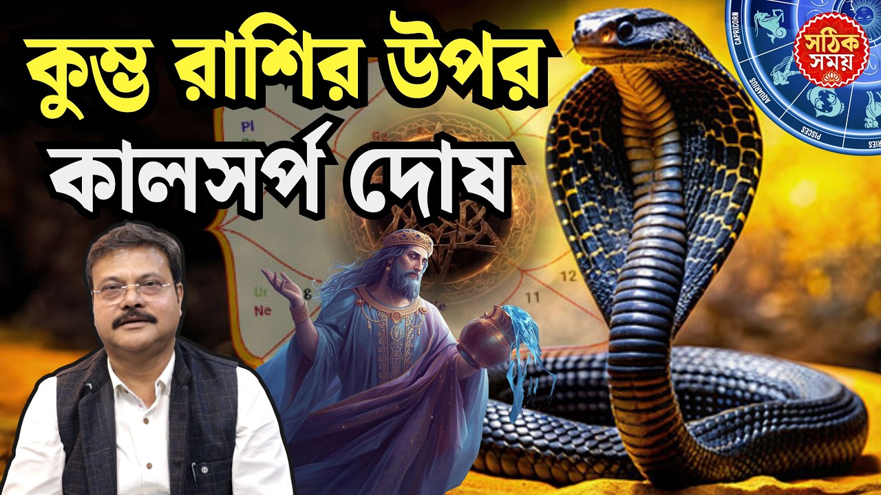 কুম্ভ রাশির উপর কালসর্প দোষ থাকলে কি হয় ? | Aquarius sign in horoscope |  #astrology