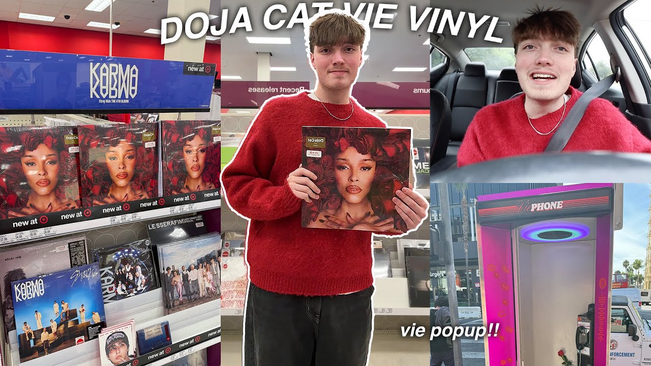 DOJA CAT VIE ALBUM RELEASE DAY! (vinyl shopping, popup store)
