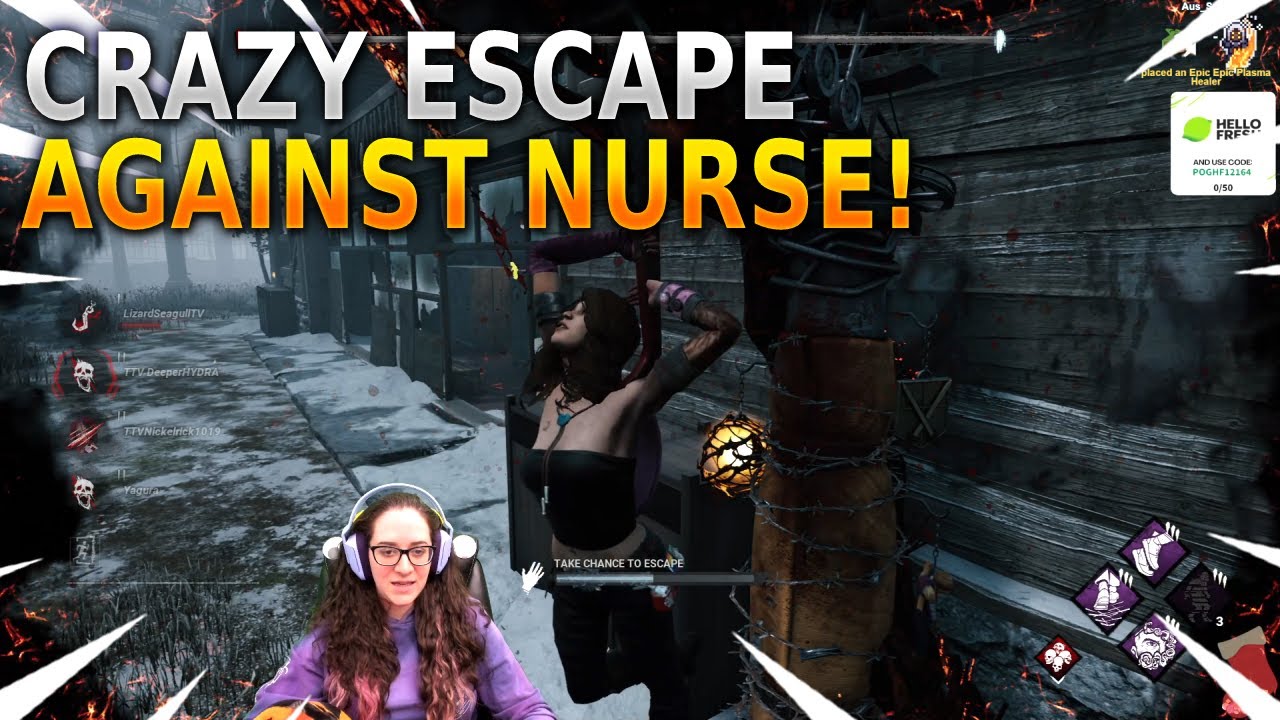 Crazy Escape Against Nurse! | Dead By Daylight Survivor Gameplay - YouTube