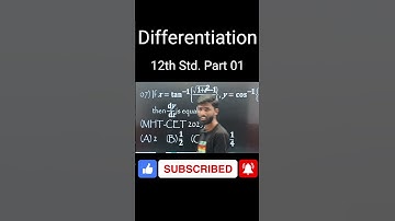 Differentiation 12th Sci MHT-CET (05 May 2025) PYQ #cet #cetexam #shortvideo #sanketsir  #mhtcetmcq