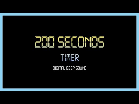 200 Seconds Every Seconds Beep Sound Digital Timer