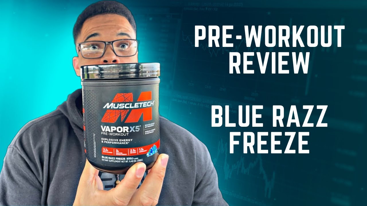 Muscletech Blue PRE WORKOUT REVIEW OF THE MUSCLETECH VAPOR X5 BLUE RAZZ FREEZE FLAVOR ...