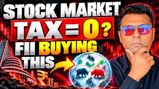 STOCK MARKET TAX = 0 😱 LTCG and STT cut FIIs Buying These Stocks | FII Buying Explained