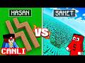 SAMET vs HASAN DEV LABİRENT YAPI KAPIŞMASI !! - Minecraft [ CANLI YAYIN ]