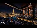 Calm Night Jazz 🌆 Luxury Rooftop Bar in Paris with Ethereal Jazz Saxophone Music for Relaxation