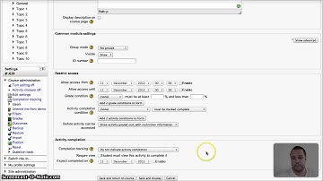 Survey activity in Moodle 2.3