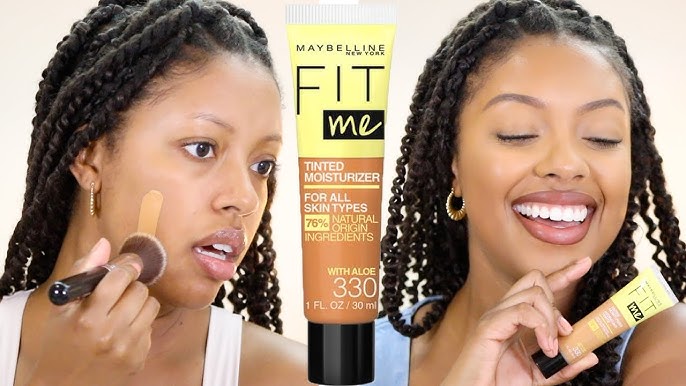 NEW Maybelline Fit Me Tinted Moisturizer Review & Demo - YouTube