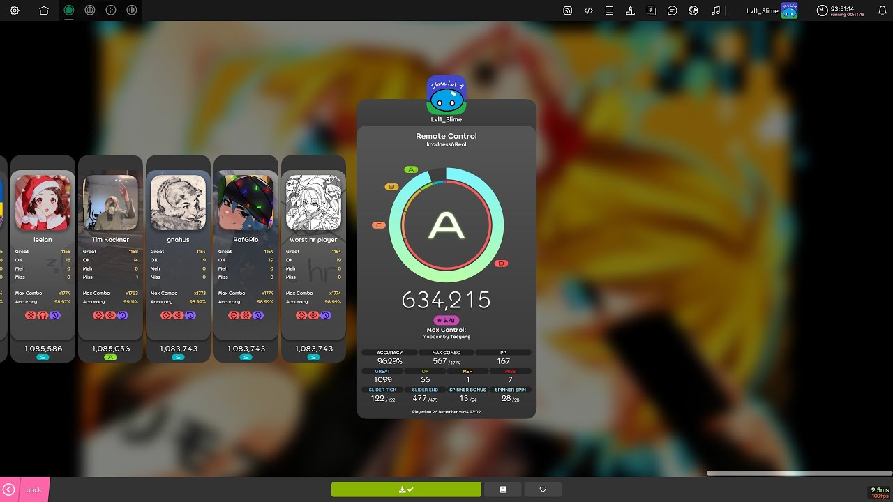 167pp on Remote Control 5.72* | New Top Play | osu! lazer - YouTube