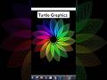 Python Turtle Flower Art using colorsys #python #turtlegraphics #rainbow #shorts #trending #colorsys