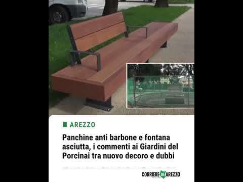 Video Panchine anti barbone e fontana asciutta, i commenti ai Giardini del Porcinai
