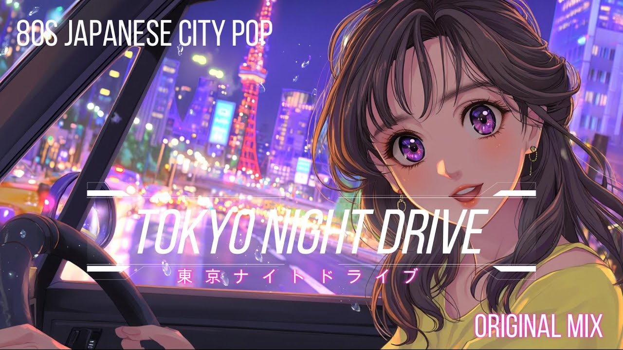 80s Japanese City Pop |Tokyo Night Drive Mix (Original) | Neon Skyline, Bayfront, Romance|作業用BGM