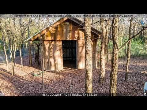6841 Colquitt Rd, Terrell, TX home video tour