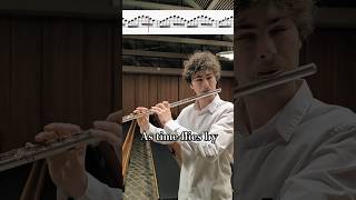 As time flies by - One Breath Challenge | Daniel Damaskinos #flute #challenge #shorts