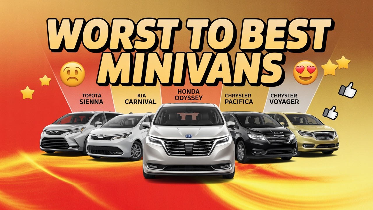 TOP 5 Minivans For 2026 - Ranking WORST to BEST