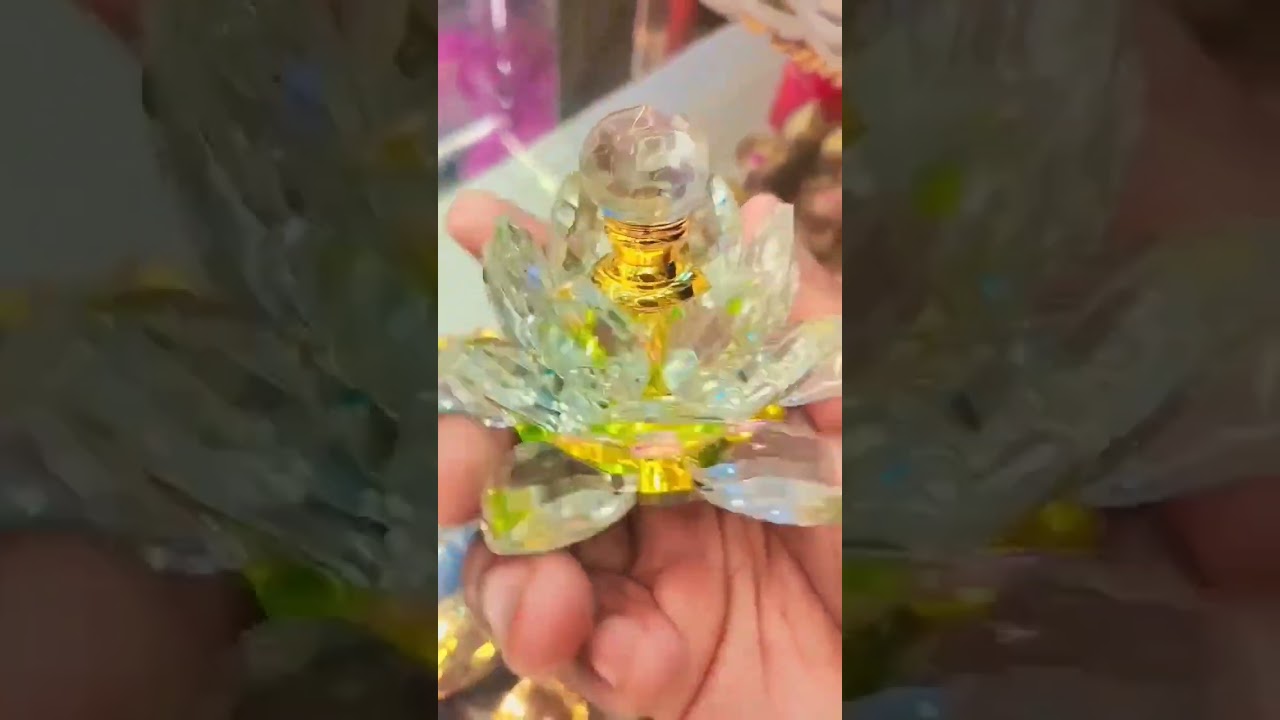 crystal attar  bottle          