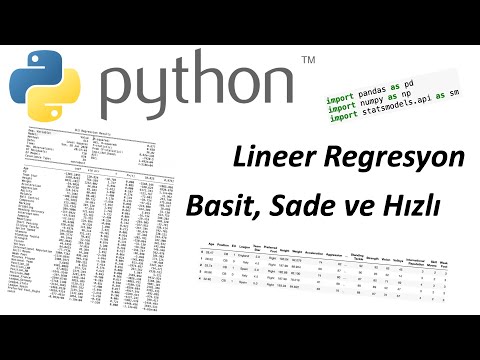 Video: Doğrusal regresyon Python nedir?