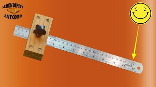 WOW EASY !! 🔴 How to make a homemade gramil for wood | Ruler Marking Gauge