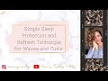 Simple Sleep Protection and Refresh Technique for Wavy/Curly Hair