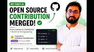 My First AI Open Source Contribution Got Merged! 🚀 | GitHub PR Accepted | AI Engineering Journey