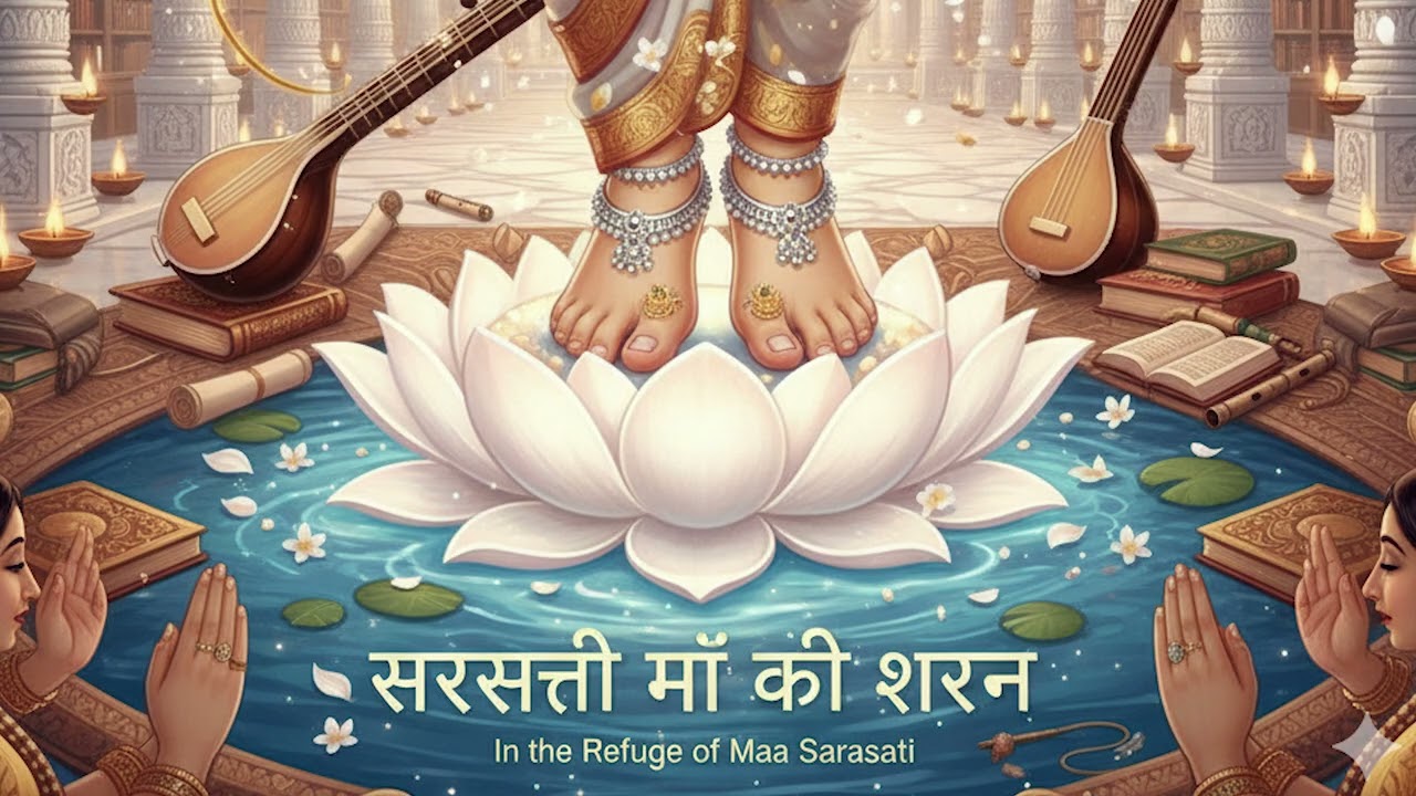 सरस्वती माँ की शरण 🙏✨ | Hindi Devotional Bhajan | ज्ञान और भक्ति