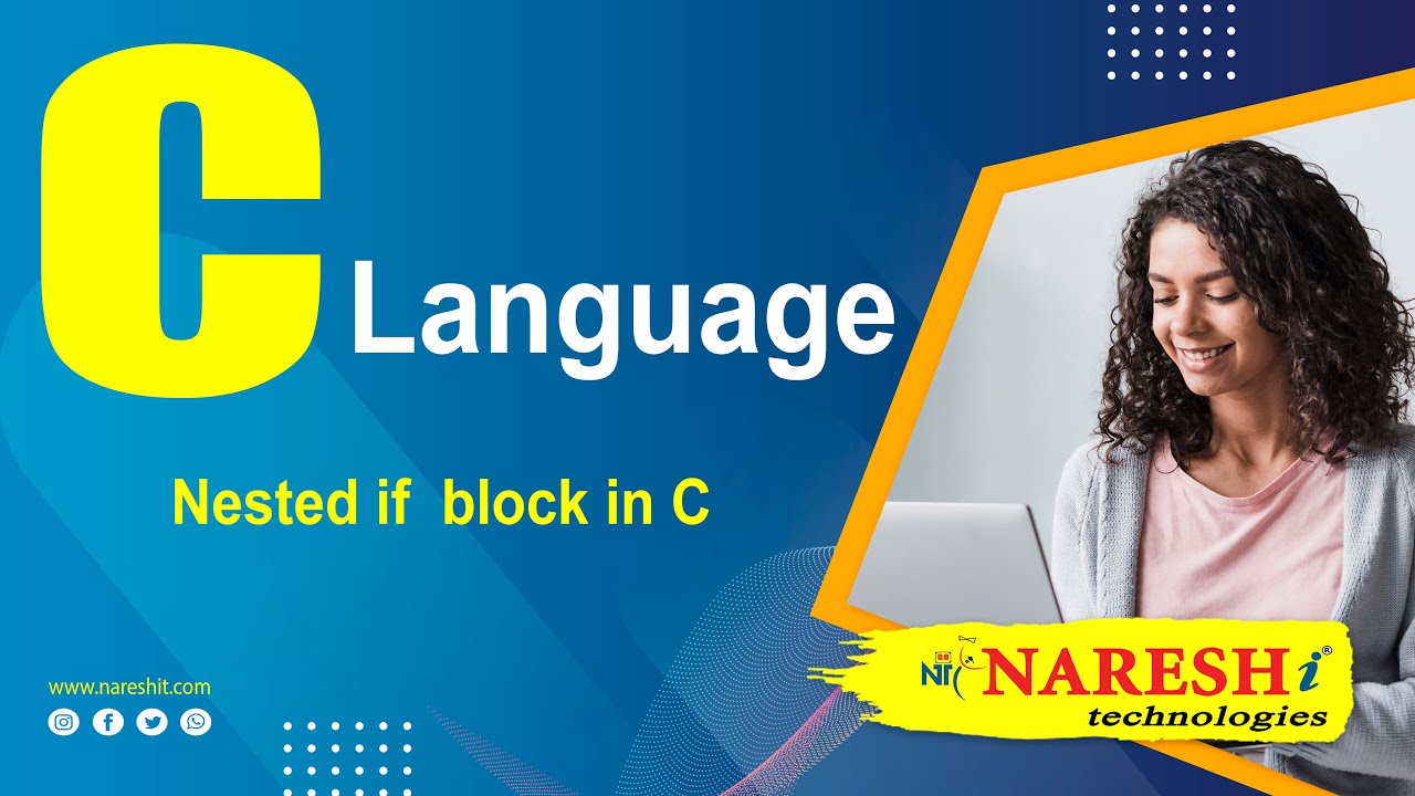 nested if  New Update  Nested if  block in C | C Language Tutorial | Mr. Srinivas