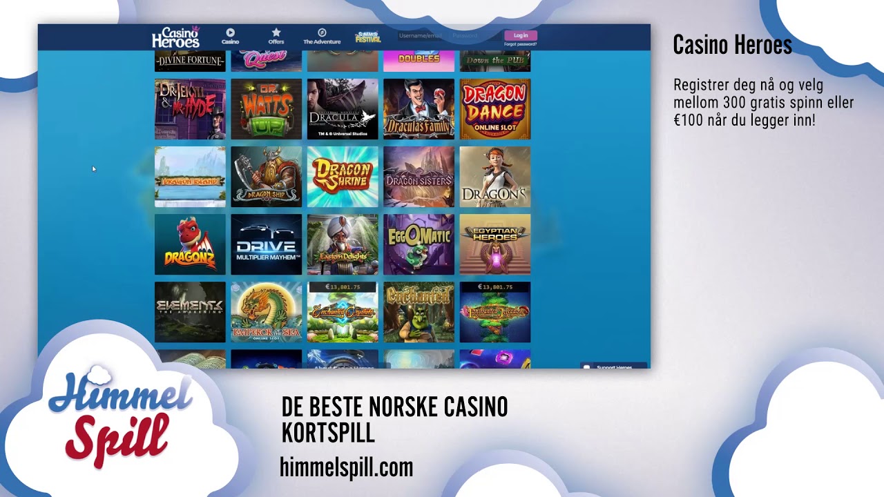 CASINO HEROES UTTAK casino heroes uttak
